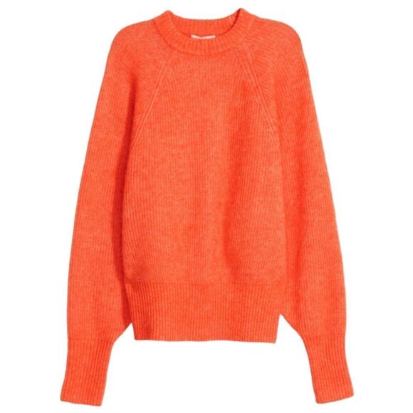 H&M Sweaters - H&M Orange Wool Mohair Blend Sweater